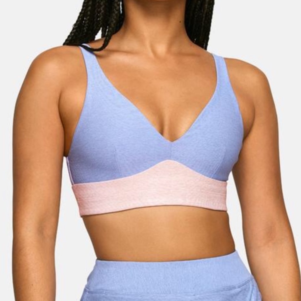 Outdoor Voices Plunge Bra Lilac/Lavender/Dahlia XS